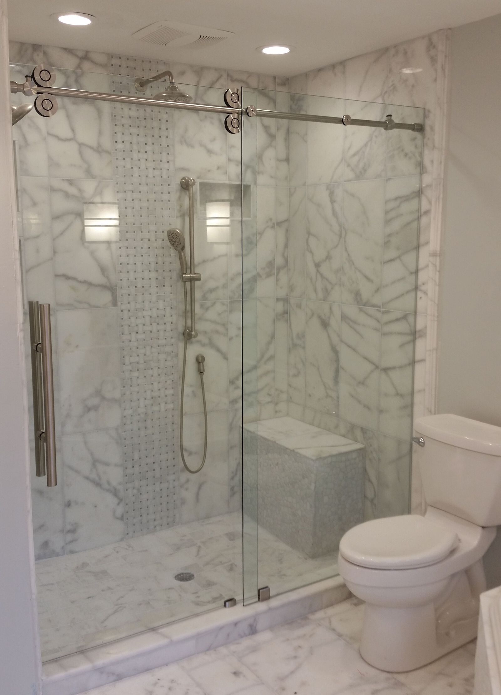 Alumax Stainless Steel Heavy Glass Bar Slider